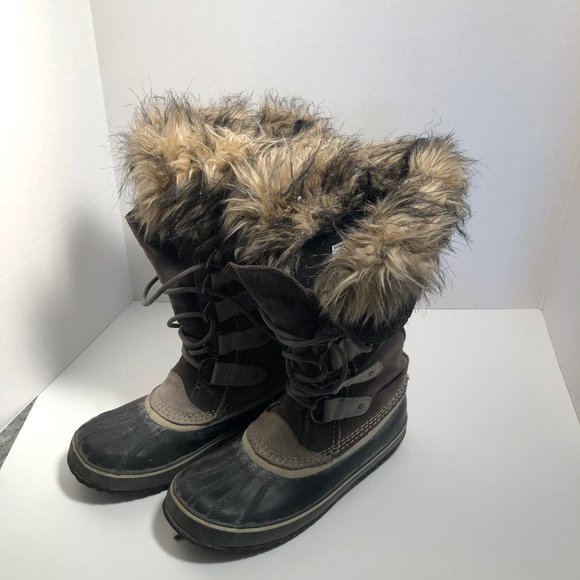 Sorel Shoes - SOREL NL 1540-051 Joan Of Arctic Taupe Suede